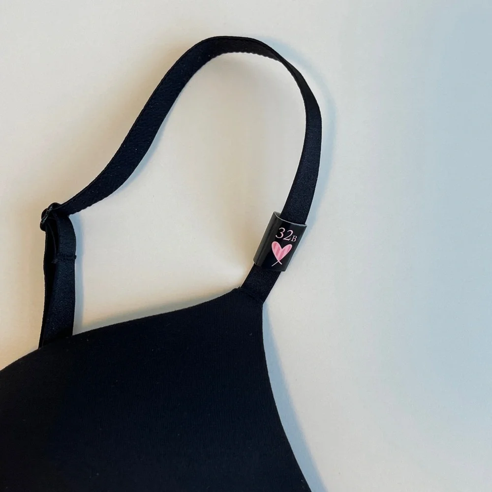 Victoria’s Secret Wireless Push-Up Bra Black 32B - Picture 3 of 8